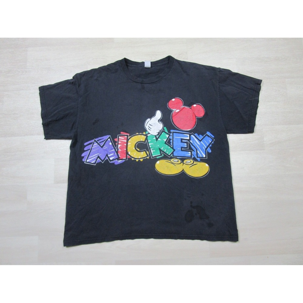 Vintage Mickey Unlimited Land 'N Sea T Shirt Adult (XL) Short Sleeve Graphic 90s